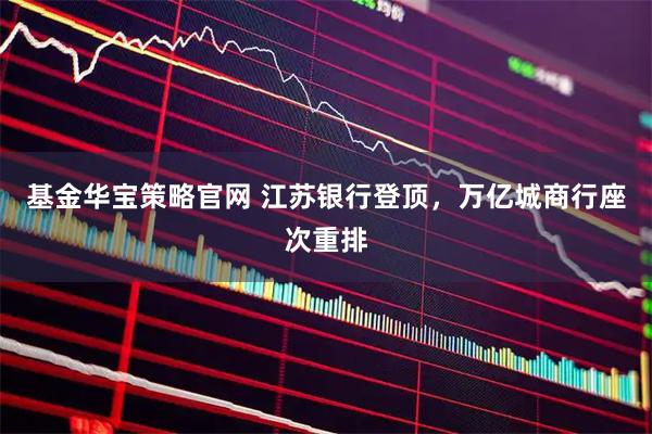 基金华宝策略官网 江苏银行登顶，万亿城商行座次重排