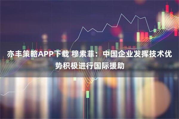 亦丰策略APP下载 穆索菲：中国企业发挥技术优势积极进行国际援助