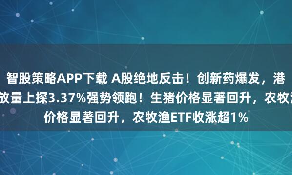 智股策略APP下载 A股绝地反击！创新药爆发，港股通创新药ETF放量上探3.37%强势领跑！生猪价格显著回升，农牧渔ETF收涨超1%
